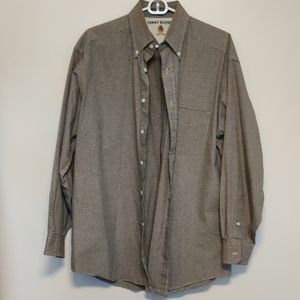 Tommy hilfiger long sleeve button down plaid shirt